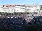 Iniciativa Milion chvilek pro demokracii uspořádala na Václavském náměstí v...