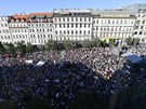 Iniciativa Milion chvilek pro demokracii uspoádala na Václavském námstí v...