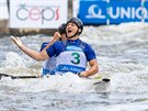 Deblkanoisté Joná Kapar a Marek indler slaví na mistrovství Evropy ve vodním...