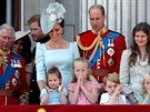 Oslavy sledovali také princezna Charlotte a princ George.
