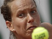 Česká tenistka Barbora Strýcová během osmifinále Roland Garros.