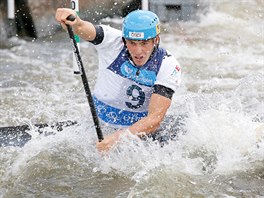 Finalista Luk Rohan dojel na mistrovstv Evropy ve vodnm slalomu pt.