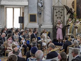 védská královská rodina na ktu princezny Adrienne (Stockholm, 8. ervna 2018)