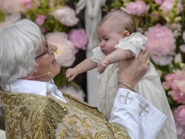 Arcibiskupka Antje Jackelenová a védská princezna Adrienne na ktu (Stockholm,...