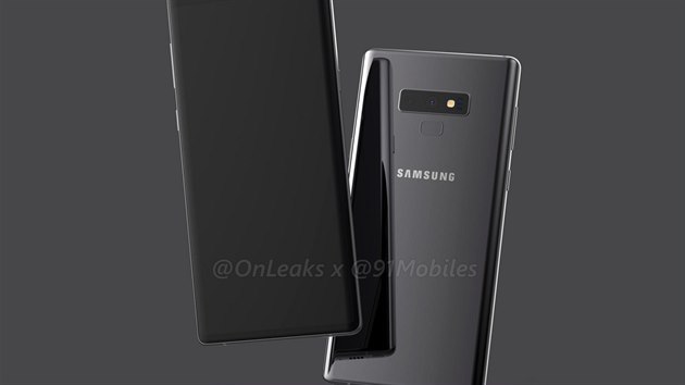 Vizualizace chystanho Samsungu Galaxy Note 9