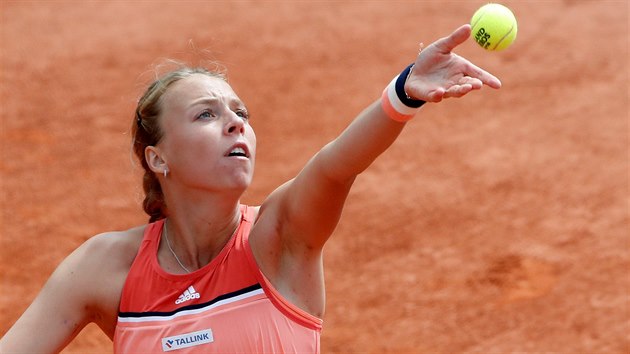 Estonská tenistka Anett Kontaveitová ve 3. kole Roland Garros.
