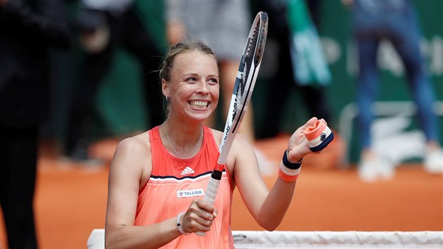 Anett Kontaveitov slav postup do osmifinle Roland Garros.