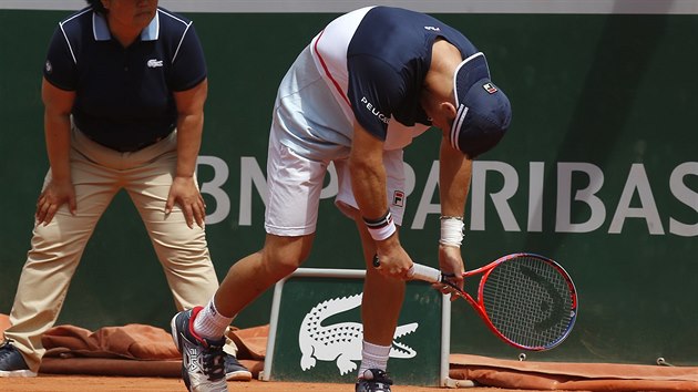 Argentinec Diego Schwartzman v osmifinle Roland Garros.