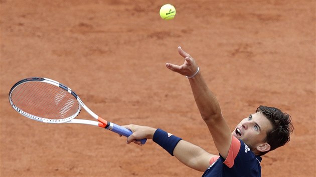 Rakouský tenista Dominic Thiem ve čtvrtfinále Roland Garros.