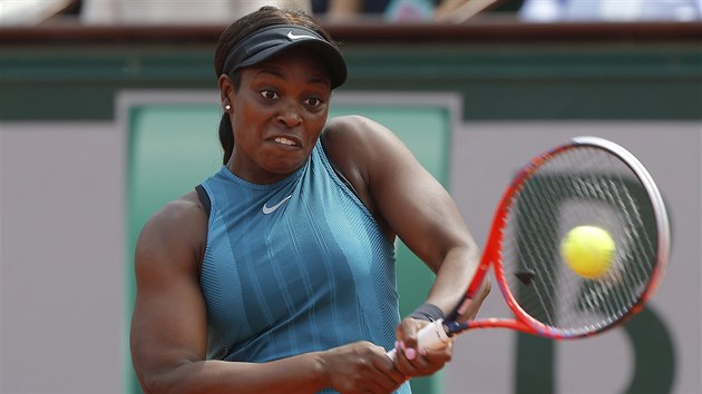 Americk tenistka Sloane Stephensov ve finle Roland Garros.