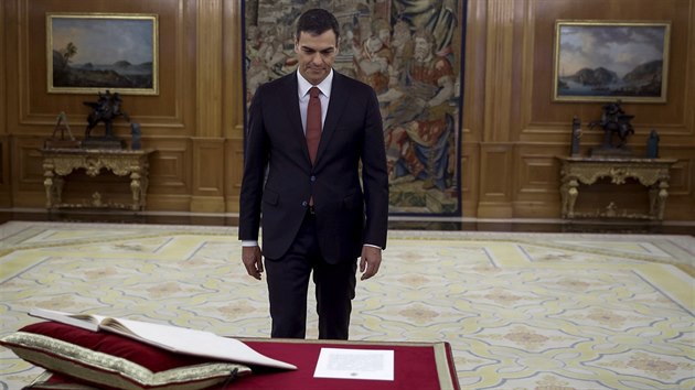 Nov� �pan�lsk� premi�r Pedro S�nchez (2. �erven 2018)