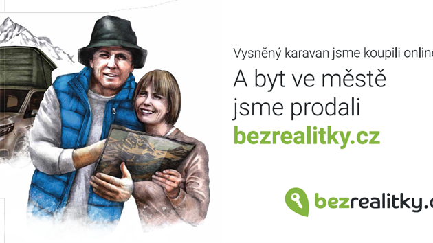 Reklamn kampa realitnho serveru Bezrealitky.cz.