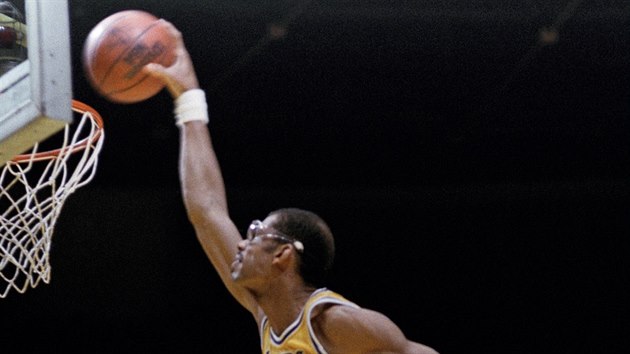 Rok 1983: Kareem Abdul-Jabbar v dresu LA Lakers