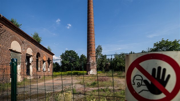 Poslední budovy bývalé koželužny v Kuklenách (5. 6. 2018)