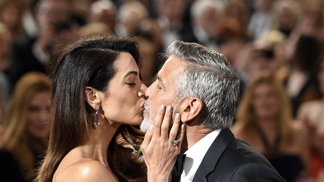 George Clooney a jeho manželka Amal (Los Angeles, 7. června 2018)