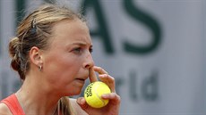 Anett Kontaveitová ve 3. kole Roland Garros.