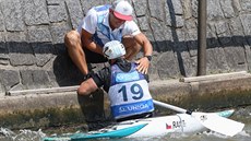 Kanoista Tomá Rak obsadil na domácím mistrovství Evropy ve vodním slalomu v...