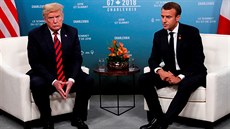 Prezident USA Donald Trump na summitu G7 bilateráln jednal s francouzským...