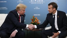 Prezident USA Donald Trump na summitu G7 bilateráln jednal s francouzským...