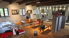 P�íprava nové expozice v rodném domku Franti�ka Palackého v Hodslavicích na...
