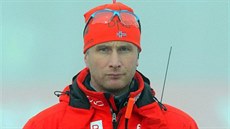 Biatlonový trenér  Egil Gjelland.