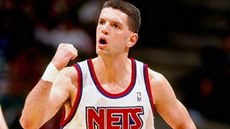 Dražen Petrovič v dresu New Jersey Nets