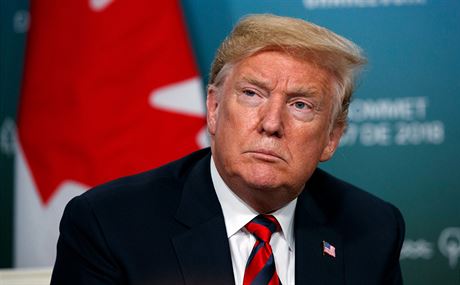 Americký prezident Donald Trump na summitu G7 v Kanad (8. ervna 2018)