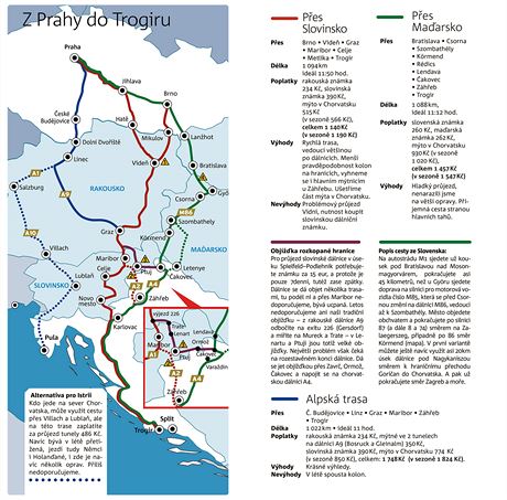 Autem do Chorvatska 2018 - Z Prahy do Trogiru