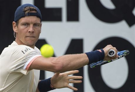 Tomá Berdych na turnaji ve Stuttgartu