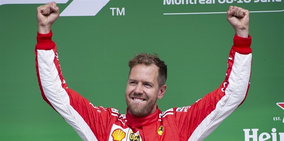 Vítěz Velké ceny Kanady německý pilot ze stáje Ferrari Sebastian Vettel