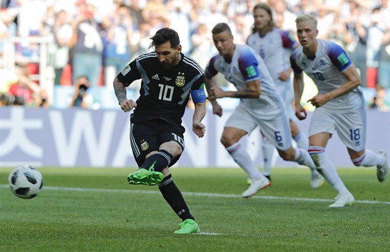Lionel Messi v zápase s Islandem nařízenou penaltu neproměnil.