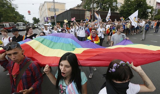 Prvod homosexuál v Kyjev (18. 6. 2018)