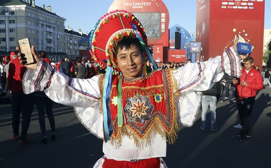 Peruánský fanoušek na MS v Rusku