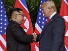 Donald Trump a Kim ong-un na jednání v Singapuru (12. ervna 2018)