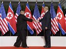 Donald Trump a Kim ong-un na jednání v Singapuru (12. ervna 2018)