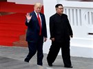 Donald Trump a Kim ong-un po spoleném pracovním obd v singapurském hotelu...