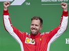 Vítz Velké ceny Kanady nmecký pilot ze stáje Ferrari Sebastian Vettel