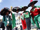Fanoušci Mexika se těší na utkání svého týmu s Německem.