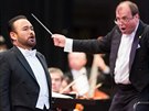 Javier Camarena a dirigent Leo Svrovsk na koncert v Litomyli