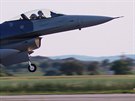 Letoun F-16 texaské Národní gardy na áslavské základn