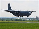 Americké stroje C-130 Hercules na áslavské základn jako podprné letouny pro...