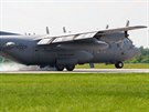 Americké stroje C-130 Hercules na áslavské základn jako podprné letouny pro...