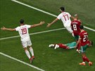 RADOST VERSUS ZMAR. Írántí fotbalisté bí slavit vítzství nad Marokem,...