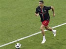 Cristiano Ronaldo bhem rozcviky ped utkáním fotbalového mistrovství svta...
