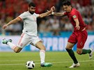 panlský útoník Diego Costa stílí panlský gól proti Portugalsku. José...