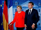 Angela Merkelová a Emanuel Macron jednali na nmeckém zámku Meseberg. (19....