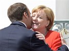 Emanuel Macron a Angela Merkelová jednali na nmeckém zámku Meseberg. (19....
