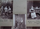 Carl Nostitz-Rieneck: Herci  z rodinného divadelního pedstavení, asi 1876, SOA...