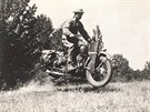 Motocykl Harley-Davidson WLA, který vyuívala americká armáda bhem 2. svtové...