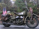 Motocykl Harley-Davidson WLA, který vyuívala americká armáda bhem 2. svtové...